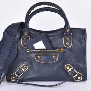 Balenciaga Bag City Classic Crossbody Navy